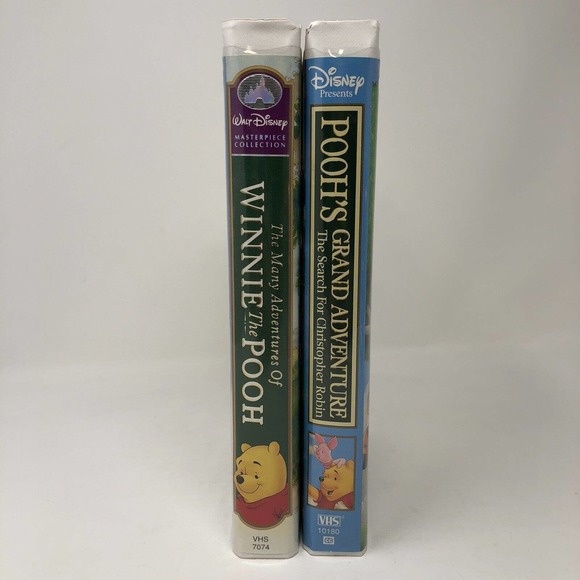 Disney Winnie the Pooh VHS Set Grand Adventure Search for Christopher Robin - Picture 3 of 4